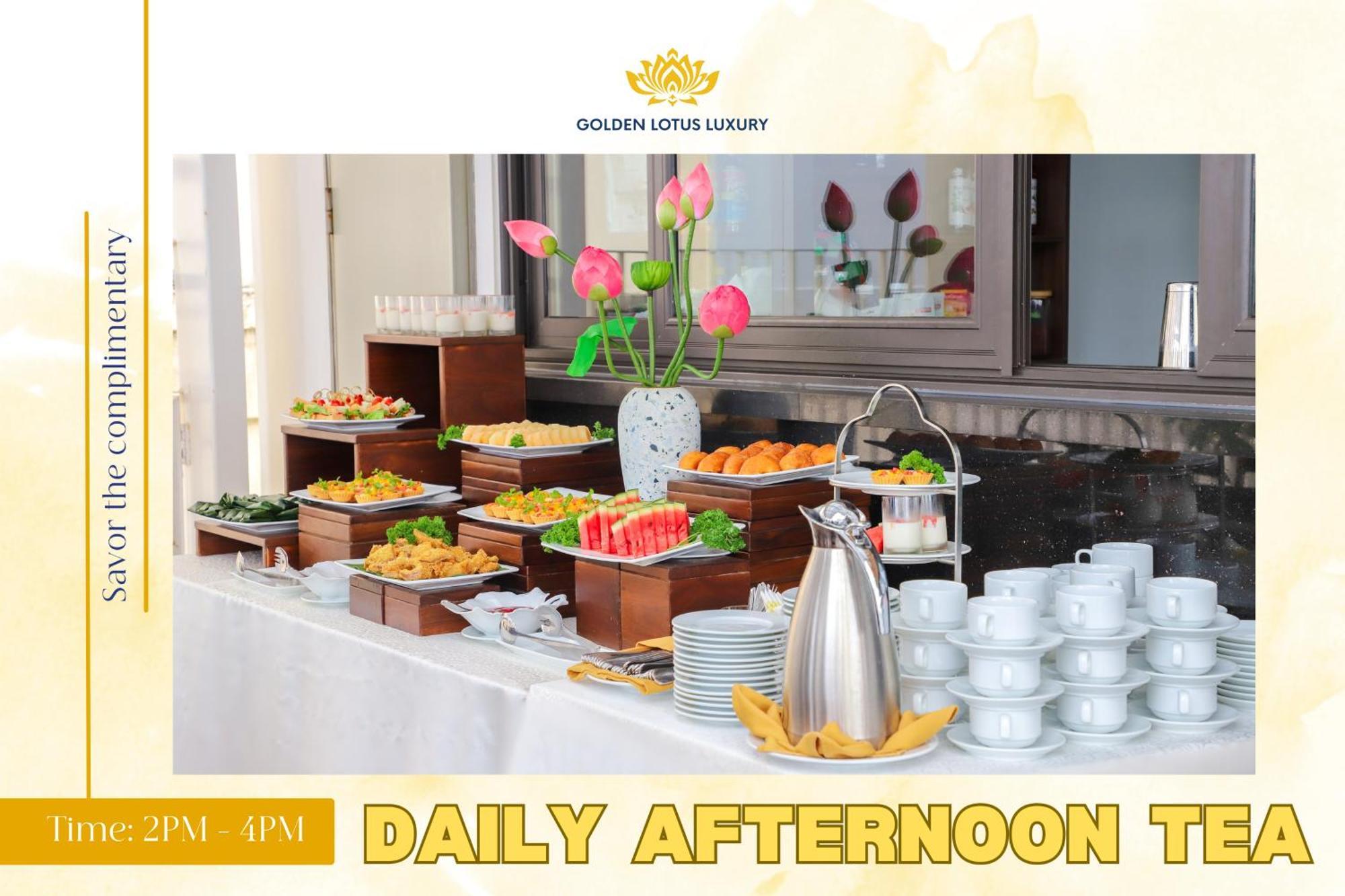 Golden Lotus Luxury Hotel Danang - Complimentary Daily Afternoon Tea Kültér fotó